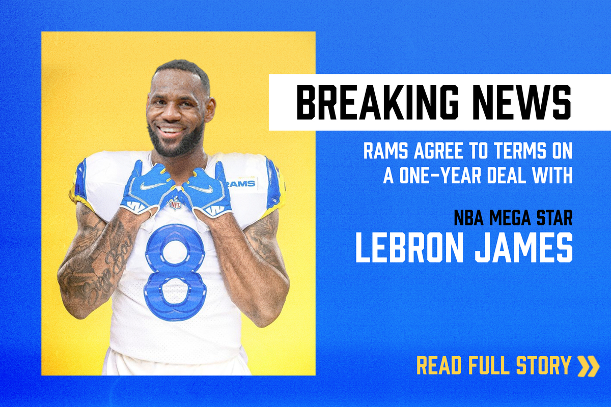 LEBRON JAMES SIGNS NFL CONTRACT WITH RAMS